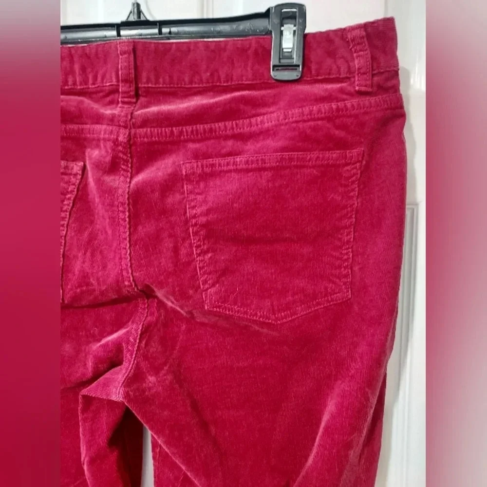 Signature Talbots Red Corduroy Straight Leg Pants in Size 14